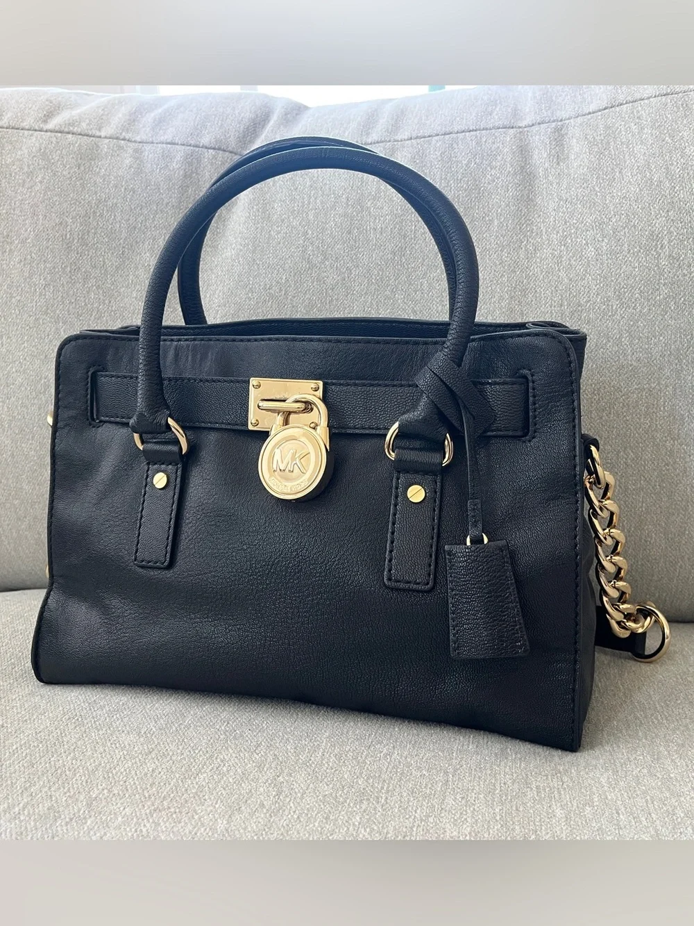 Michael Kors Hamilton Leather Satchel